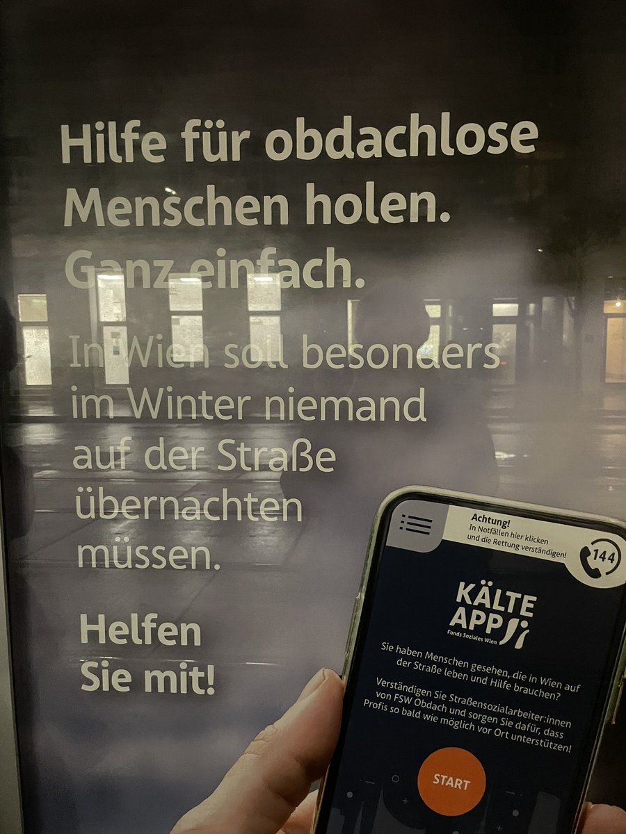 Hallo Wiener Linien wie zynisch könnt ihr sein? 
(Regennasse obdachlosenfeindliche Sitzbank, keine Bank unter dem Haltestellendach, aber Hauptsache direkt dort Werbung für Obdachlosenhilfe)