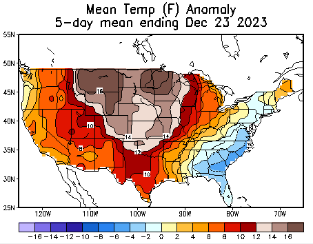 JimWindweather's tweet image. See 11/2 forecasts (3) post.  A two- day shift from a 45 day out forecast.👇The 19th-23rd is the ONLY 5-day period in Dec that had below avg temps along the east coast (But not very cold). I said 17th-21st. 12/19 shown below also #Natgas #SSPWIndex #SolarCycle25 #Cold #ElNino