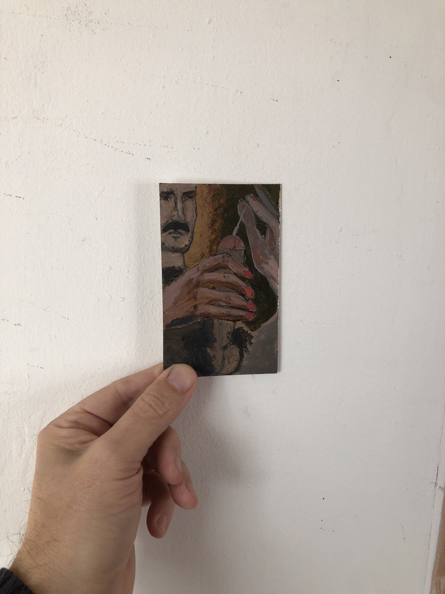 garadraw's tweet photo. Playing with yourself
Acrylic painting on reflective paper
Available. Dm for info
#acrylicpainting #eroticportrait #gayart #gayillustration #lgbtqart #nakedportrait #nsfw #supportqueerartists #precum #dickportrait #hommenu #nakedman #hombredesnudo https://t.co/3P7pTbHX42