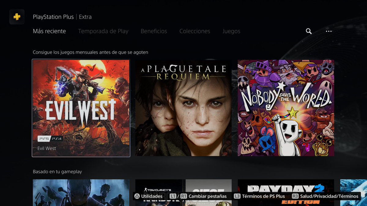 Club_PS_'s tweet photo. Solo para recordarles que ya están disponibles los juegos de #PSPlus del mes de Enero. Que los disfruten! 🎮
#PlayStation #Plus #Enero #Sony #PS5 #PS4 #Sonyer #VickyG #EvilWest #APlagueTaleRequiem #NobodySavesTheWorld https://t.co/1c8qsAq7P2