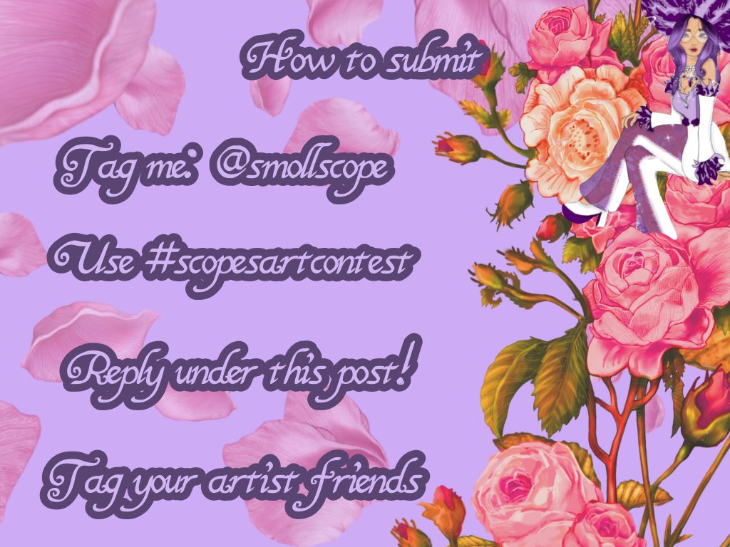 smollscope's tweet photo. SCOPES ART CONTEST!!!
(Ty for the idea @callmehleah_1 ❤️)
Prizes are #robux or #art
 Tag me @smollscope and use #scopesartcontest if you won’t enter tag your artsy friends!
Tag list below 👇 https://t.co/jJIbXXinzC