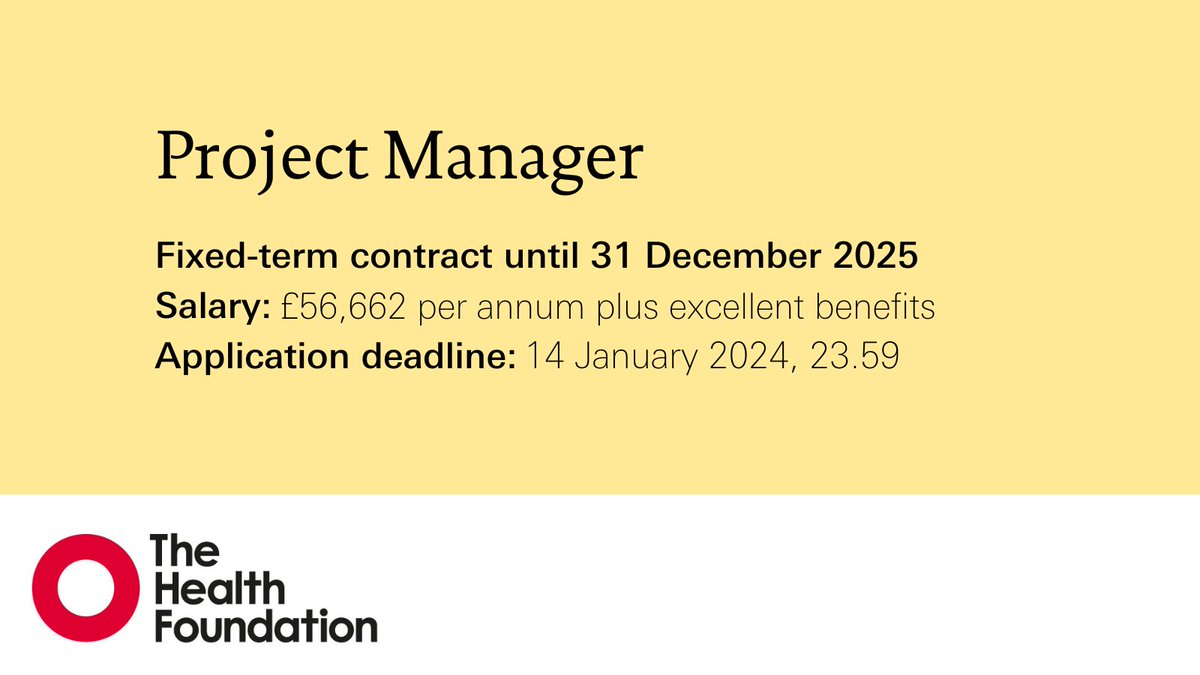 We're looking for a new Project Manager to join our strategy and planning team. They'll lead a variety of projects, with a focus on corporate processes and systems change and implementation. Interested? Find out more and apply by Sunday 14 January 👇 lde.tbe.taleo.net/lde01/ats/care…