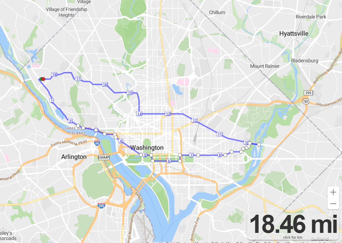 kgrina's tweet photo. Checked golfing off the list of ‘How will you ___ without a car’ over the holidays. Nearly 20 miles round trip with a grocery store run included on the way back. I’m 4 years into the world of #ebikes  and still find ways to be delighted by their magic and utility. #bikedc https://t.co/nYvb1tkZAP