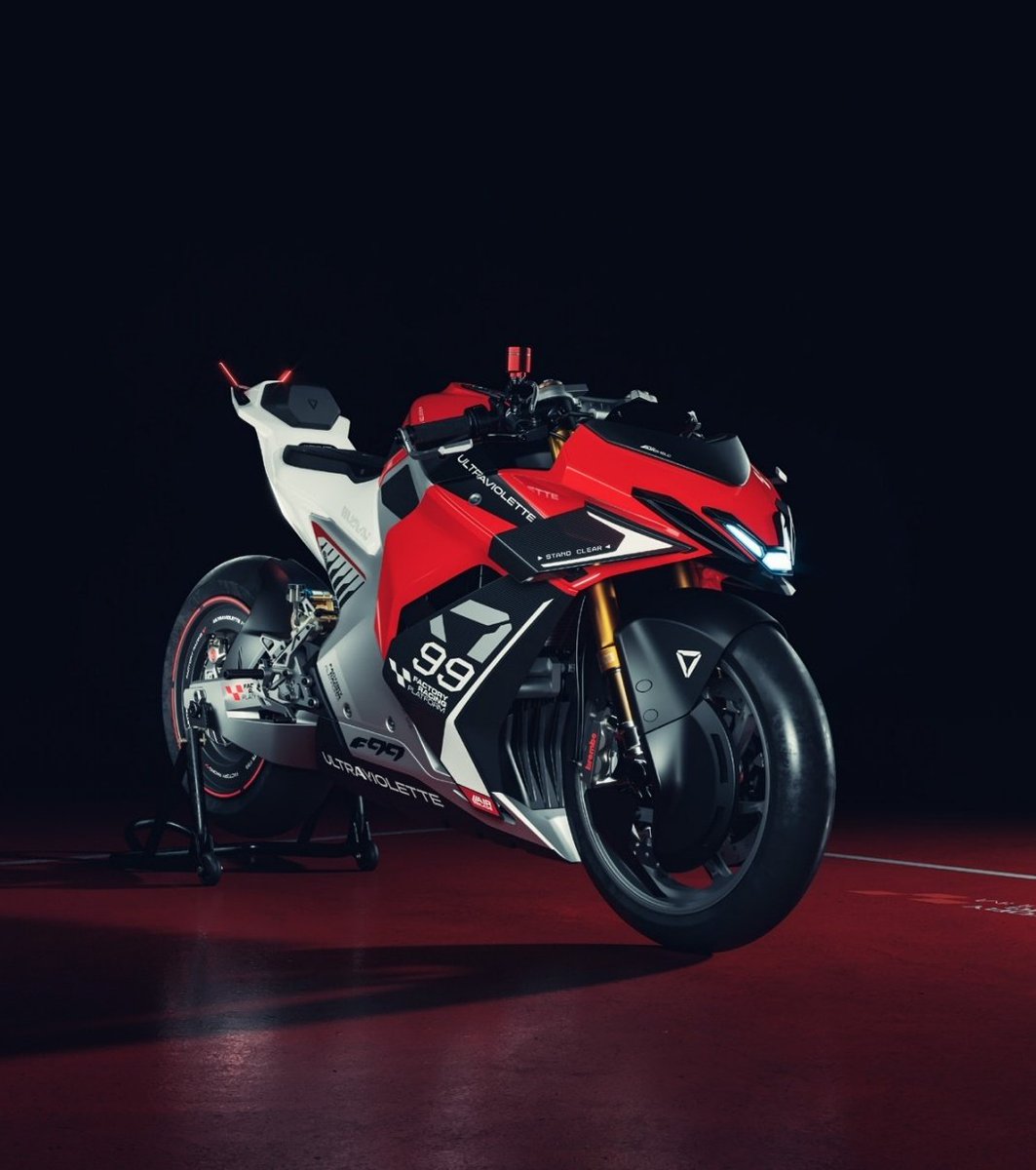 nirajrajmohan's tweet photo. I guess this also applies to two wheelers? We @UltravioletteEV launched the F77 &amp; F99 Electric Motorcycles for European Markets at Milan last month. I believe India can definitely lead the race with world-class products and technologies. https://t.co/iD6Qo9hSdZ