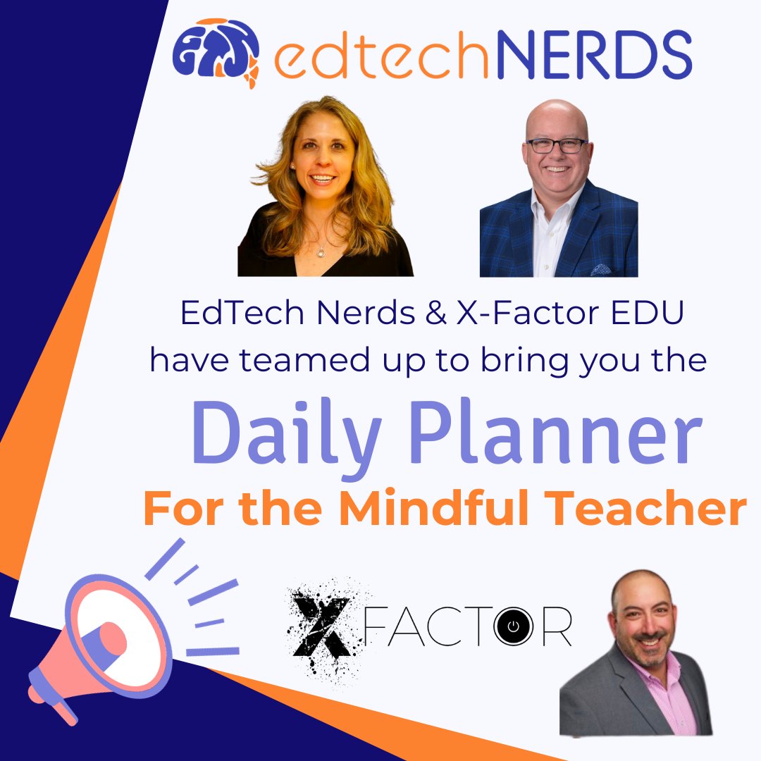 🌟 Exciting Collaboration Alert! 🌟 EdTech Nerds is thrilled to announce our collaboration with X-Factor EDU! We're launching the EdTech Nerds Daily Planner for Mindful Teachers in early 2024! 🍎✨ #EdTechNerds #XFactorEDU #MindfulTeaching