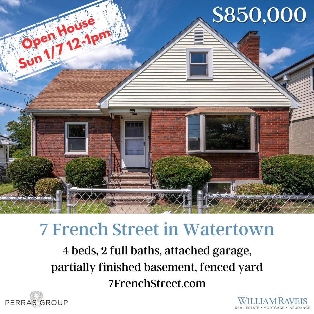 LauraPerras1's tweet photo. Rates have come down, now may be your chance to buy. Wonderfully walkable Watertown home is waiting for you to make it your own.

Open house this Sunday January 7 12-1pm.

https://t.co/3Lxx65hTJB https://t.co/oTn64Y9YTM