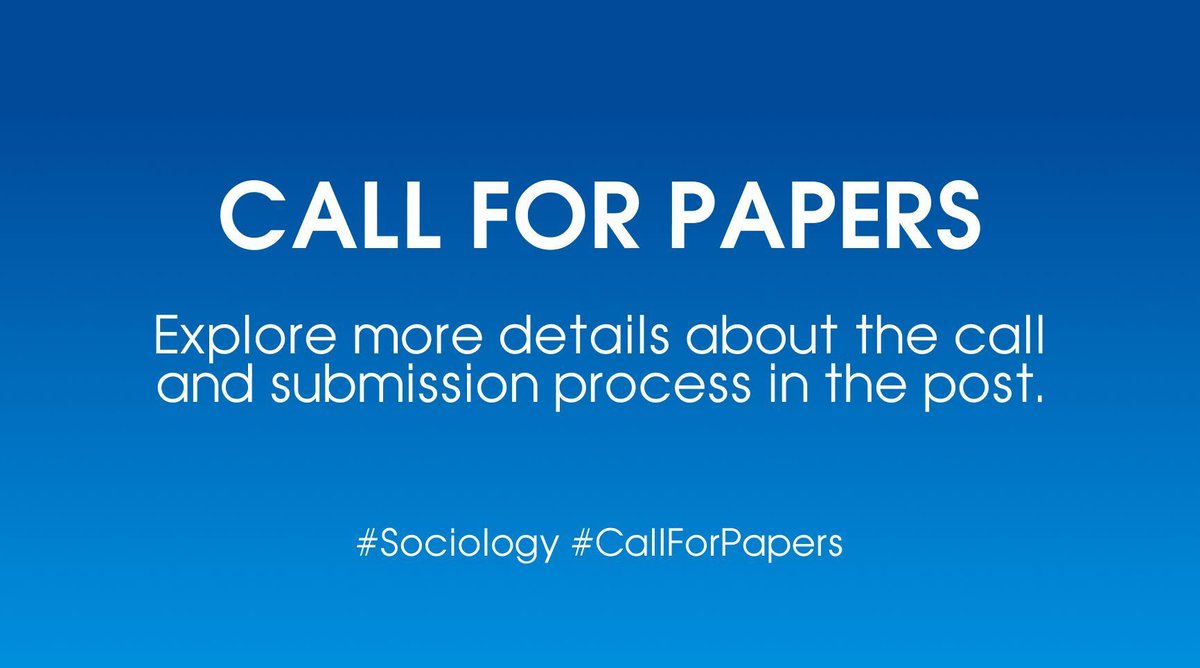 #CallForPapers

ℹ️ “For Dignified and Sustainable Economic Lives: Disrupting the Emotions, Politics, and Technologies of Neoliberalism” @SASE_Meeting #SASE2024 @UL
🗓️ Deadline for abstracts: January 19, 2024

🔗 buff.ly/41FEVzn