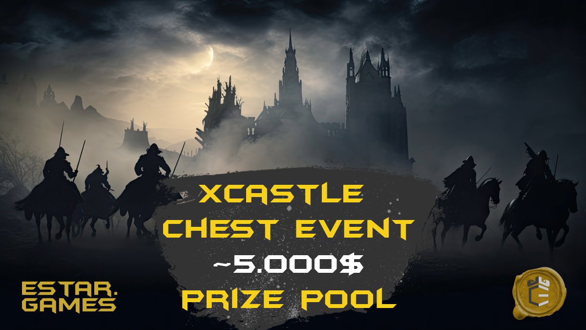 🎉 Announcing the <a href="/xCastleNFT/">x Castle NFT 🏰 - ESTAR.GAMES</a>  Chest Event! 🎉

🏰 Dive into the world of xCastle and stand a chance to win big! We're thrilled to unveil a massive prize pool of $5,000! 💰

🔑 Join us in this exciting adventure and unlock your fortune. 
xcastle.estar.games/dashboard/ches…

Grab your key for