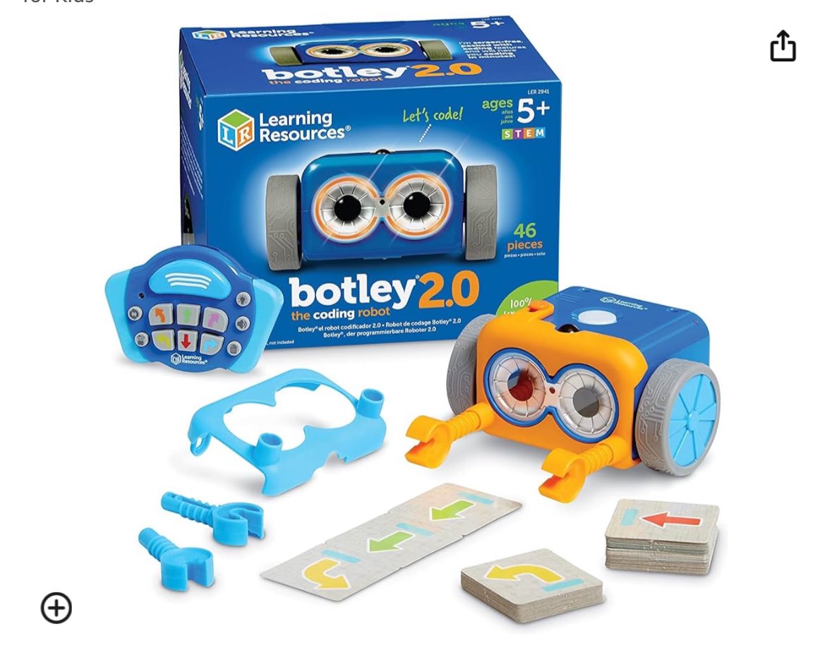 Ria1984's tweet image. Biggest one turns 5 on Sunday.
Got him this… any one got one? Any advice?
#kidscoding #codingrobot #EYFS #computing