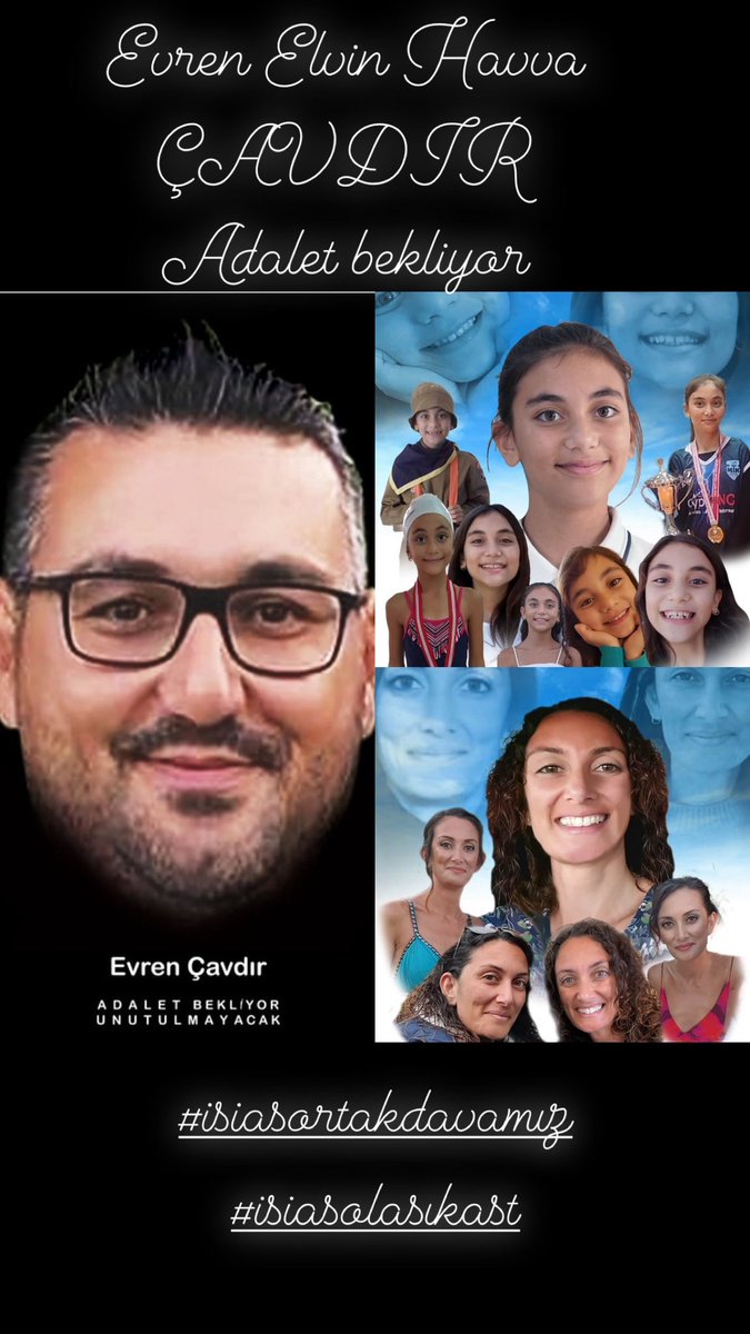 Ranaulucay's tweet photo. Evren, Elvin,Havva ÇAVDIR 
ADALET BEKLİYOR 
#isiasortakdavamız 
#isiasolasıkast https://t.co/hwmDPddS9R