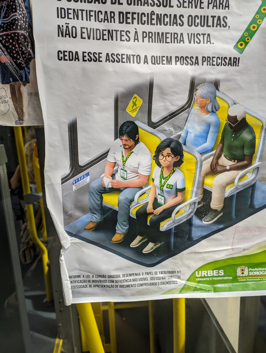 TheGabeCityBoy's tweet photo. "Norman Reedus no aviso sobre assento preferencial no ônibus de Sorocaba não é real e não pode te ferir "

Norman Reedus no aviso de assento preferencial: https://t.co/z4rF7KaTl7