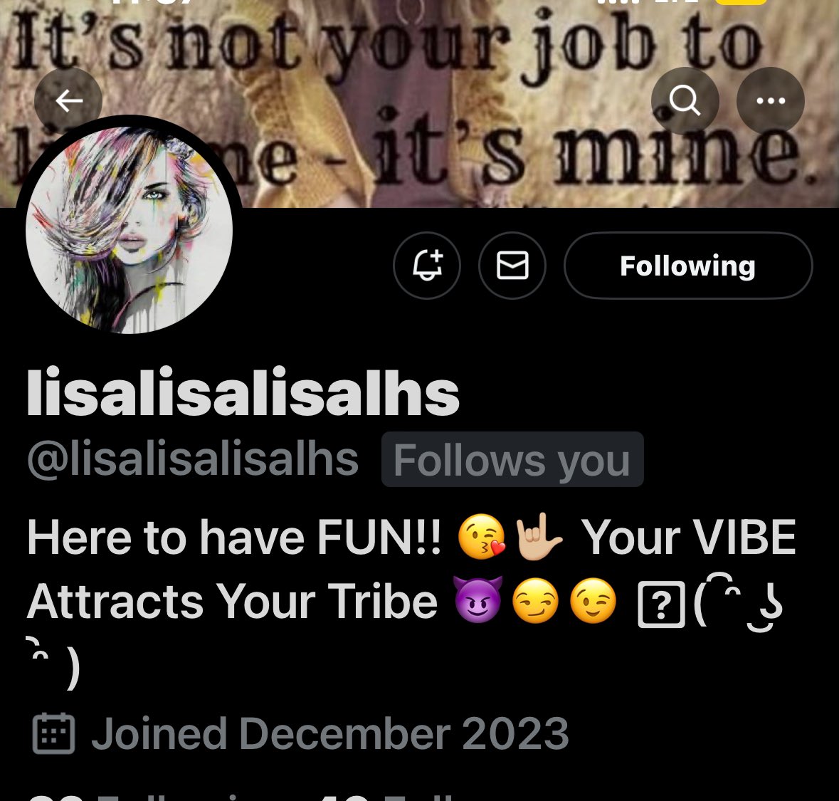 Let’s get Lisa reconnected! Follow @lisalisalisalhs That’s an ORDER! You won’t regret it 😉 She’s a UHMAZING ❤️