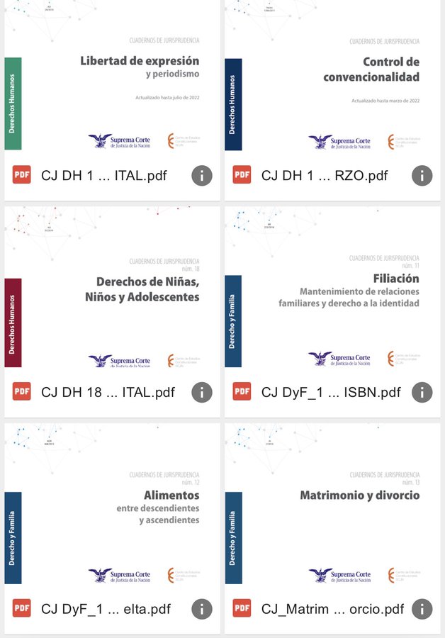 Derecho Comparado 

México

Más de 30 Cuadernos de Jurisprudencia en formato pdf
drive.google.com/drive/folders/…