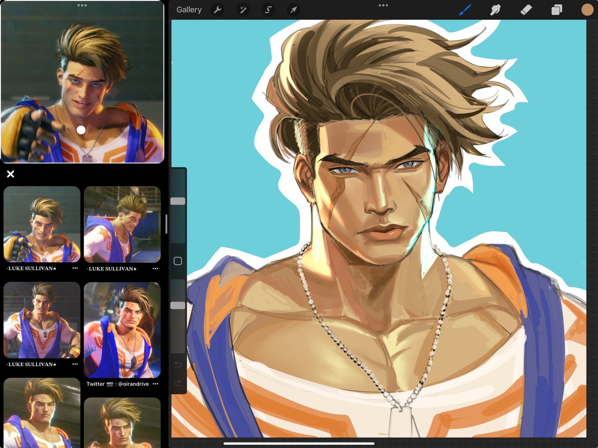 Luke study! #StreetFighter6 #lukesullivan