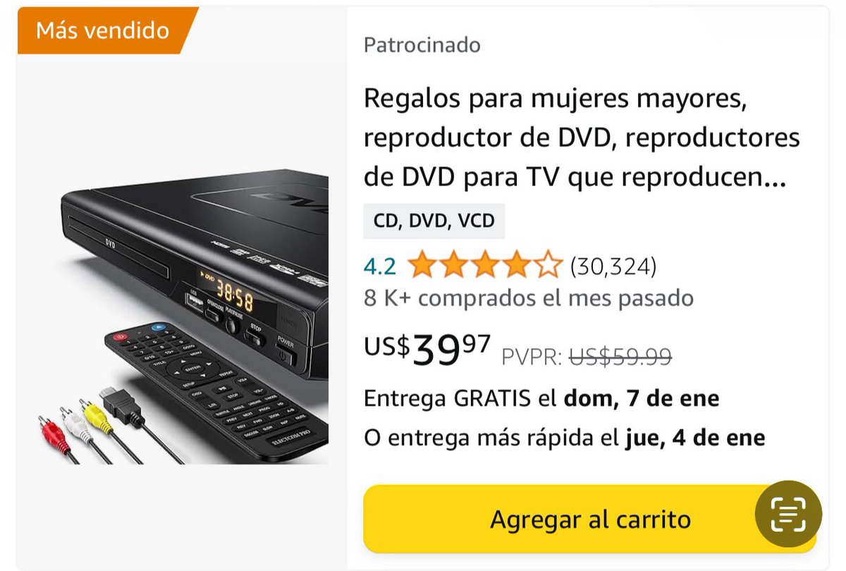 _AreLoca's tweet photo. Wey you solo quería comprar un DVD 😭no que me recordaran que ya casi cumplo 30
@amazon https://t.co/htsbuVuVu0