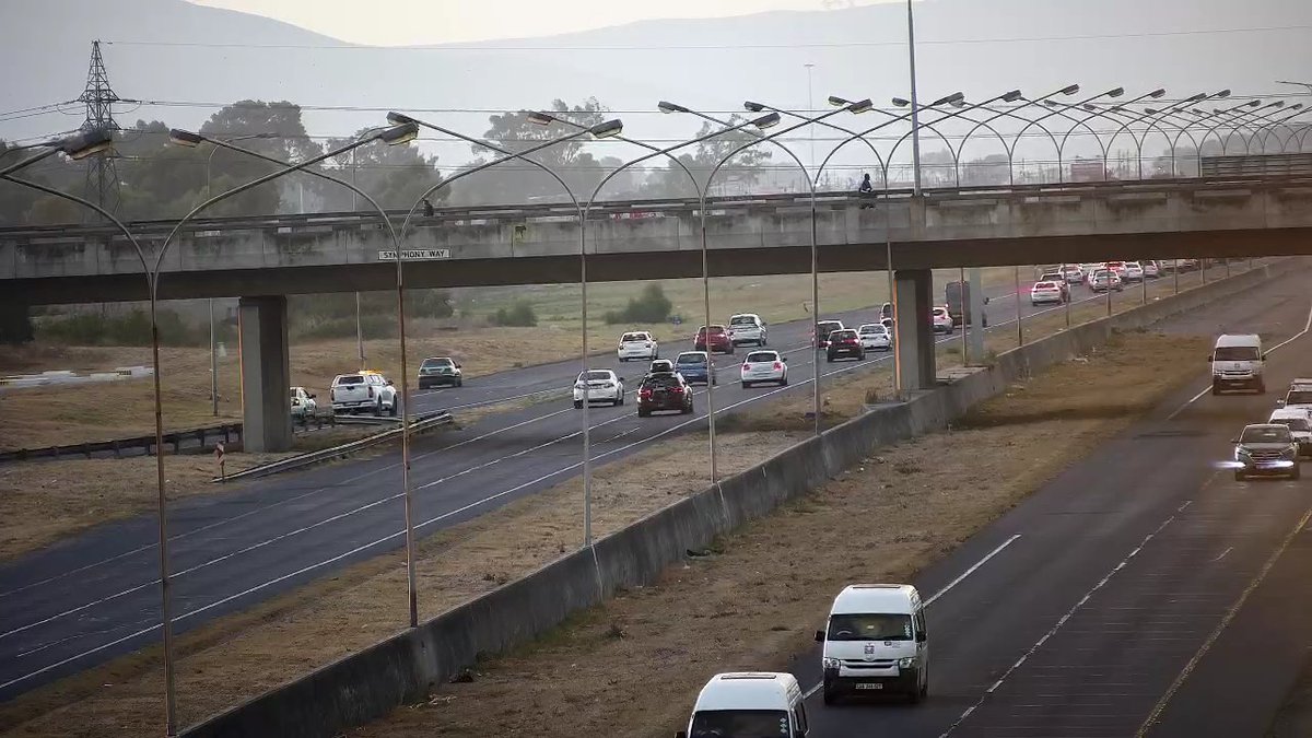 CapeTownFreeway's tweet photo. #Protest_Action: N2 Inbound after R300, all lanes closed, use alt route #BoozeFreeRoads https://t.co/i3qCh7bw3j