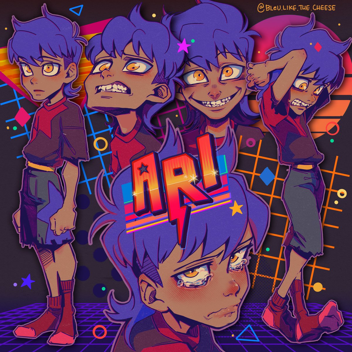 Bleu__Cheese's tweet photo. Kid Ari 
#retrowaveart https://t.co/ZHtd4WXVns