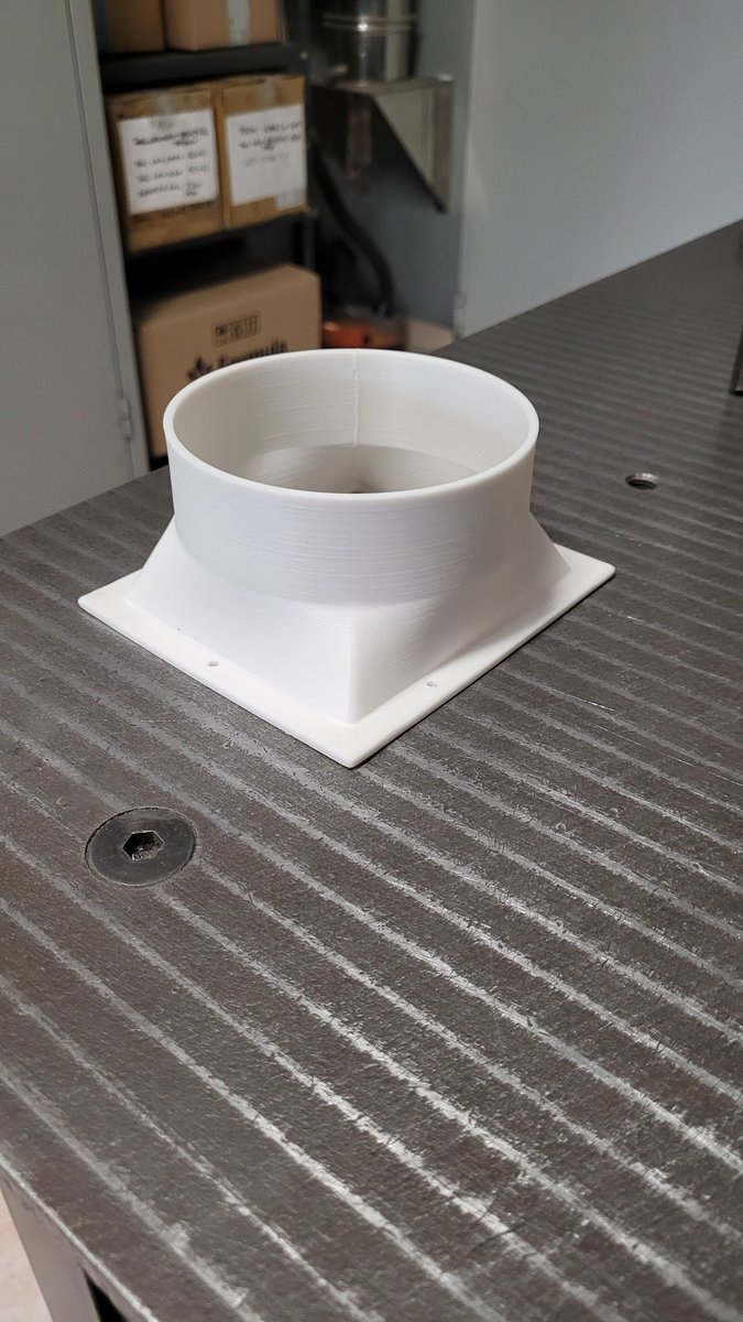 FedeMde's tweet photo. 3D printed polypropylene air hose adapter.  Very good result! #3dprinted https://t.co/jgyVYrUIw0