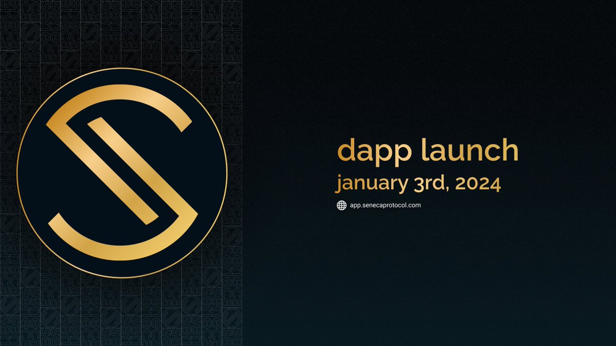 Seneca: dApp Launch. 🏛

The Seneca dApp will be live tomorrow, January 3rd, on <a href="/arbitrum/">Arbitrum</a>.

To change the game in the CDP stablecoins sector, Seneca allows users to borrow $senUSD with isolated debt against some of the best assets in DeFi.

Collaterals available after launch: