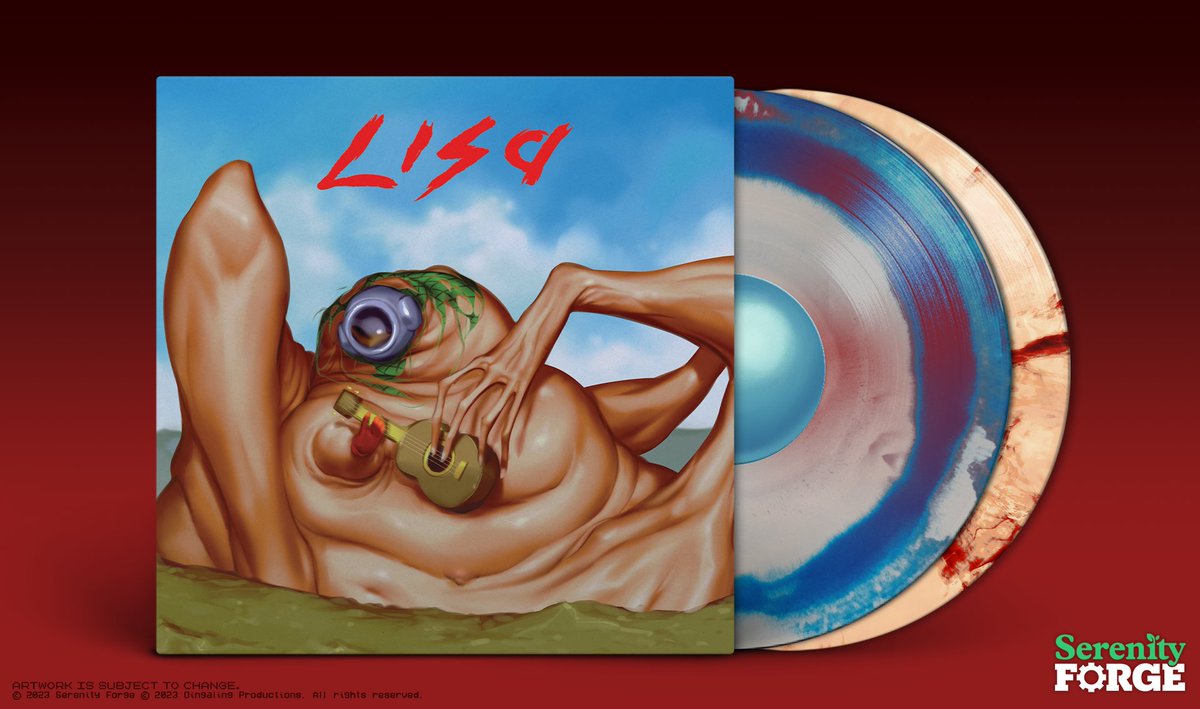🎶 Pre-order your LISA: PAIN & JOY 2xLP Vinyl Soundtrack today. Relive your journey through Olathe with the perfectly jarring, catchy tunes. store.serenityforge.com/products/lisa-…