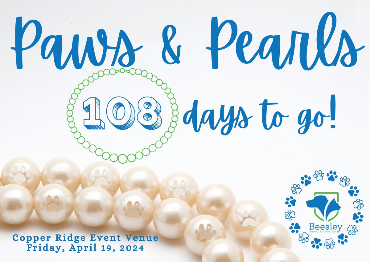 Join us for the 13th Paws & Pearls for @BeesleyAnimal @givebutter givebutter.com/c/pandp2024