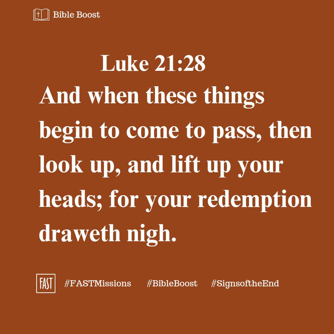 FASTMissions's tweet photo. Our Bible Boost this week is on an important topic that reminds us of the times we are in, the "Signs of the End". Let our hearts awaken, discerning the signs, and prepare for the eternal dawn.
Click to see more!
https://t.co/6TFtL56BoH
#FASTMissions #BibleBoost #SignsoftheEnd https://t.co/E2YGNnsFSe