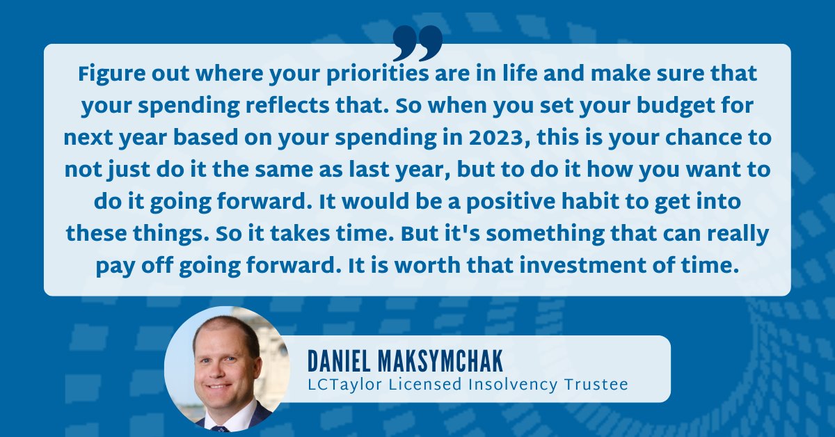 winnipegtrustee's tweet image. Preparing a budget for the year ahead can be empowering. It lets you know where you stand month to month. In this timely podcast, LIT Daniel Maksymchak, discusses the best ways to start budgeting &amp;amp; how to stick with it. bit.ly/3S03fsB #BudgetingTips #MoneyManagementTips