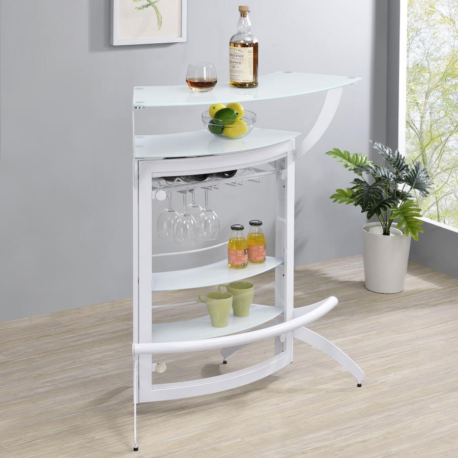 ambfurniture's tweet image. ***New Years Sale Going On Now***$181.04 Discounted Price When You Add To Cart. Coaster 182136 Orren ellis home bar unit modern style white finish metal &amp;amp; glass curved front bar unit. Click Acima Leasing Easy Lease and Application Process at ambfurniture.com/coaster-182136… #bar #barunit