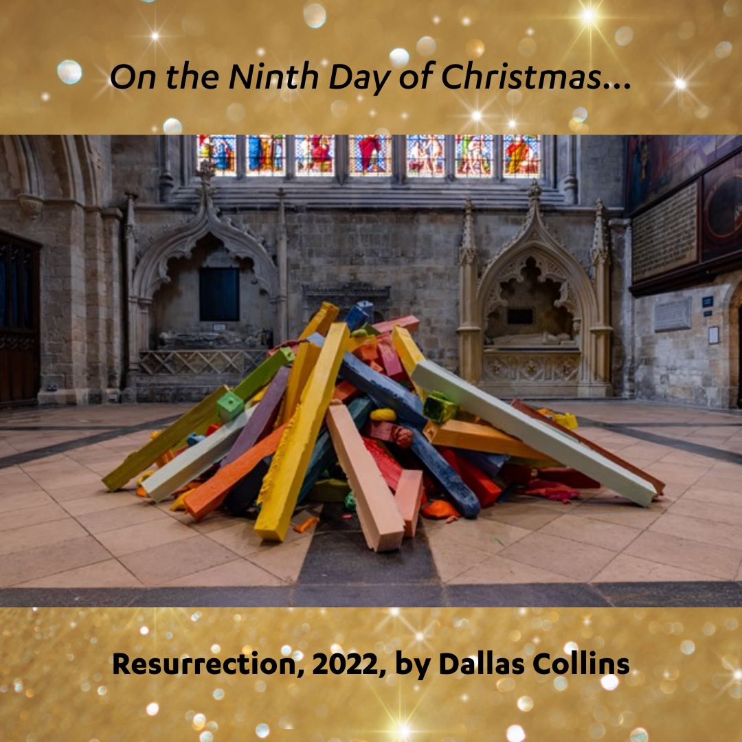 To mark the 12 days of Christmas we are sharing 12 artworks by our members!⁠ ⁠ On the ninth day of Christmas... ⁠ Resurrection 2022 by Dallas Collins @dalsartwork