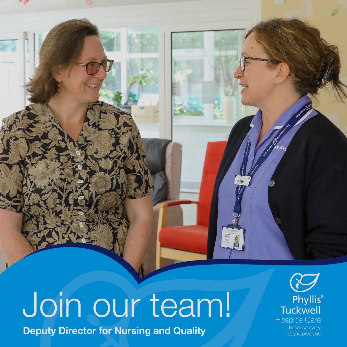 PTHospice's tweet photo. This is a very exciting opportunity for a Registered Nurse to join our team as a Deputy to The Director of Patient Services and as the Lead for Nursing and Quality. 
Closing date: Tuesday 9th January 2024
Learn more &amp; apply: https://t.co/566HFhLt5S https://t.co/Be8tcAqre5