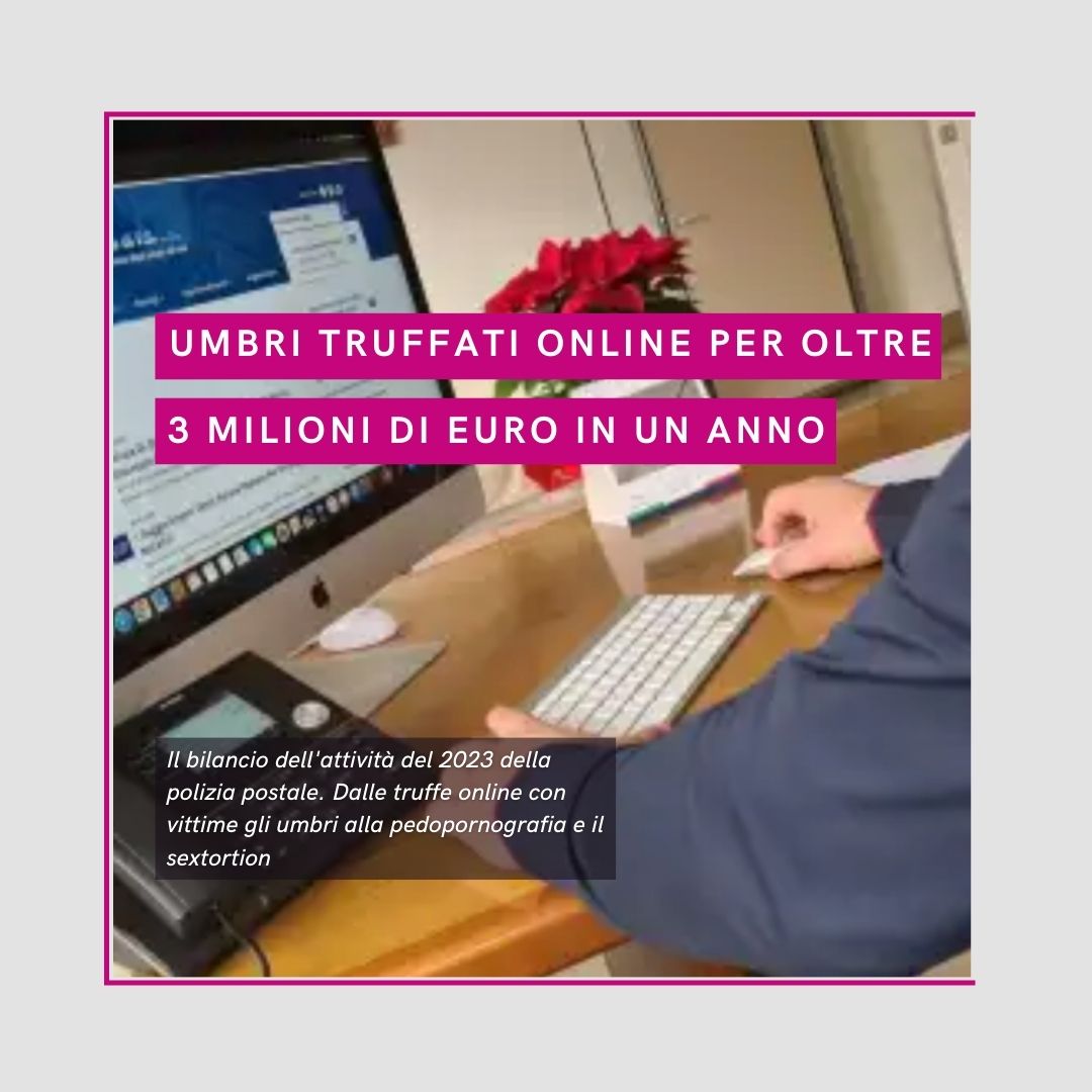 tuttoggi's tweet image. 🚨#TruffeOnline #SicurezzaDigitale
⚠️ Umbri truffati per oltre 3 milioni di euro in truffe online nel 2023, con 245 indagati! Scopri i dettagli sull'operato della Polizia Postale. 

👉tuttoggi.info/umbri-truffati…
#PoliziaPostale #CyberSicurezza #InformazioneUmbria