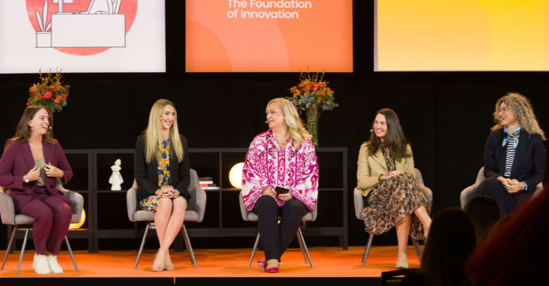 UiPath's tweet photo. One of the highlights of #UiPathFORWARD VI was an inspiring panel of #WomeninTech. 👩‍💻 Here's a recap of their career journeys &amp; advice for women in #automation: