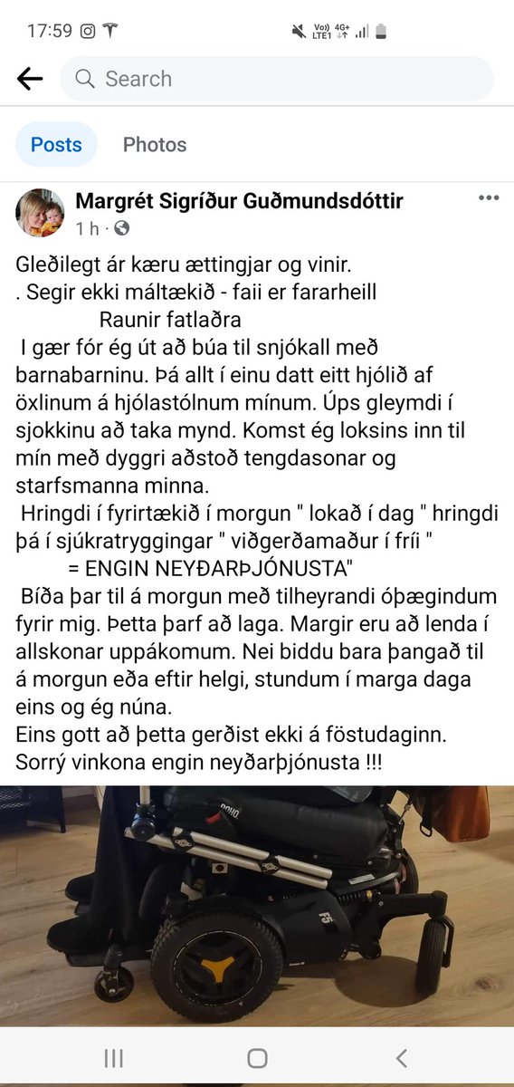 Framhald frá gærdeginum 
Engin þjónusta í dag heldur 👍
Ekki venjuleg né neyðar... 
#raunirfatlaðra