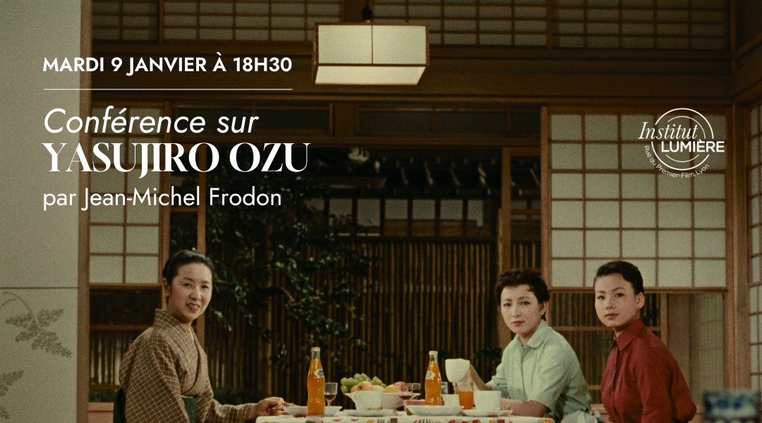 Jean-Michel Frodon @JMFrodon, critique, enseignant, écrivain et historien du cinéma, sera à l'Institut Lumière mardi prochain pour la conférence « Beautés et surprises d'Ozu », à l'occasion de la sortie de son ouvrage Treize Ozu (@cahierscinema, 2023). 📍bit.ly/Ozu-events