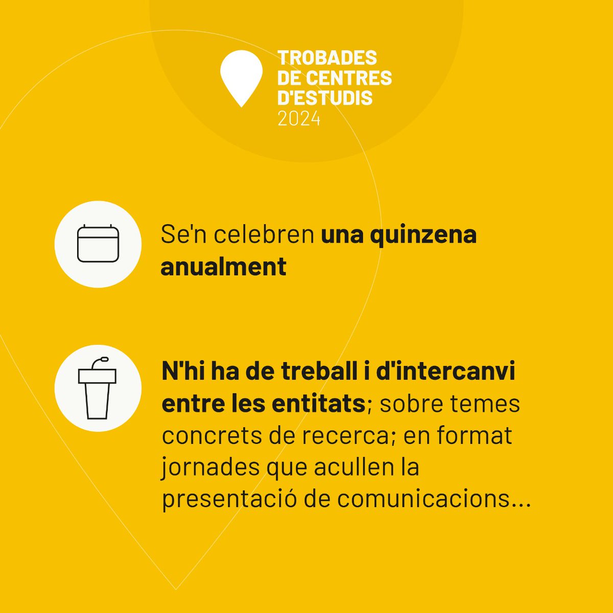 iramunt's tweet photo. 📢 Retrobament, diàleg, reflexió... Aquest 2024 no et perdis les trobades dels centres d'estudis!
Subscriu-te al nostre butlletí i estigues al dia! 👉 https://t.co/GSWeA6Msmo
#TeiximComunitatCultural #SumarPerMultiplicar https://t.co/najYbprOB4
