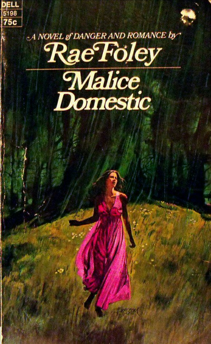 Magenta: the colour of emotional balance...

Malice Domestic, by RE Foley. Dell Books, 1974.