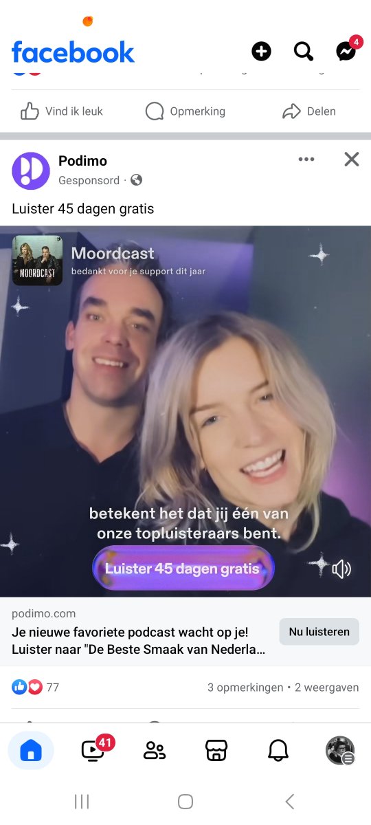 poezzie's tweet photo. @Podimo_NL Ik krijg overal deze reclame, maar hoe kan je met een bestaand account 45 dagen gratis luisteren? Het lukt me niet door op de link te klikken.. https://t.co/FLlo9sHQkv