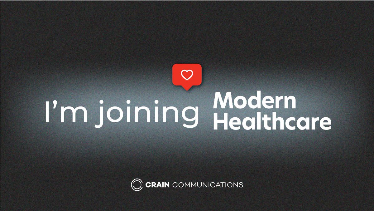 I'm excited to announce I'm joining <a href="/modrnhealthcr/">Modern Healthcare</a> as deputy editor, so keep your health care tips and news coming!