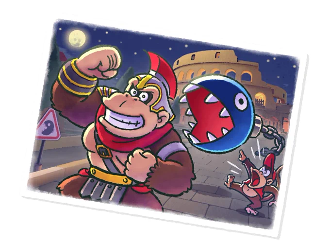 I love that in recent times DK is now drawn in a mixture of Miyamoto's and Rare's depiction of him. He looks so cuddly..