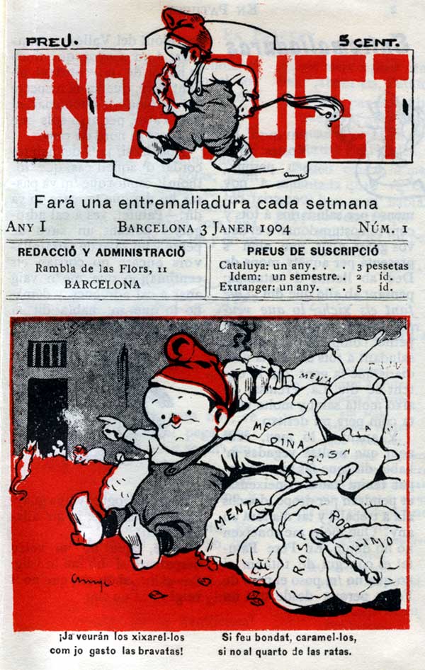 Va néixer i viure també per a salvar-nos els mots, per retornar-nos el nom de cada cosa. El va fundar Aureli Capmany.
Líder de tots els setmanaris que es fan i es desfan, 65000 exemplars de tiratge i 325000 lectors de cada número.
El 3 de gener de 1904 va néixer En Patufet