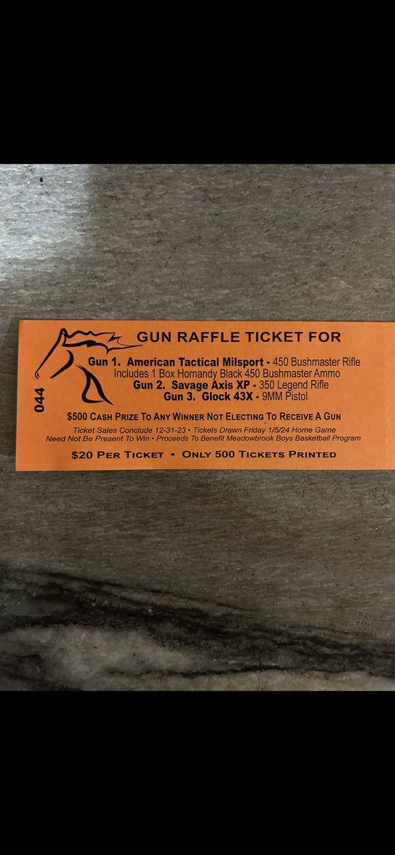 Meadowbrook Boys Basketball (@mhscoltsbb) on Twitter photo Meadowbrook Boys Basketball Gun Raffle extended to 1/12/23. Drawing will take place at home game vs New Lex. Reach out to a 7-12 grade boys basketball player or Coach Jarrett at 740-213-4283 to purchase tickets.
<a href="/Colt_Athletics/">Meadowbrook Athletics</a> <a href="/MHSColts/">Meadowbrook HS</a> Meadowbrook Boys Basketball Gun Raffle extended to 1/12/23. Drawing will take place at home game vs New Lex. Reach out to a 7-12 grade boys basketball player or Coach Jarrett at 740-213-4283 to purchase tickets.
<a href="/Colt_Athletics/">Meadowbrook Athletics</a> <a href="/MHSColts/">Meadowbrook HS</a>