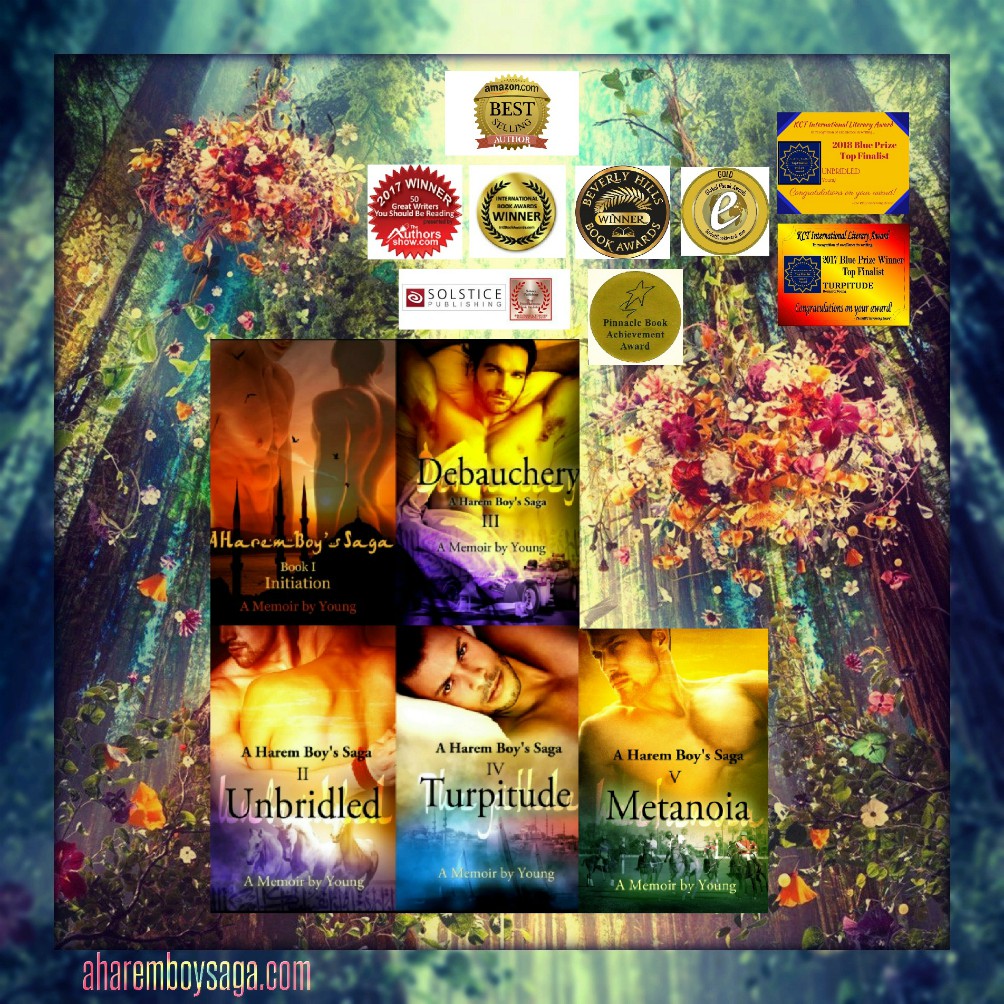 A Harem Boy’s Saga; a memoir by Young amzn.to/1FMlHVY is about the Art of Haute Living to your fullest potential. This book series is a sensually enlightening autobiography about a young man coming-of-age in a secret society & a male harem. #AuthorUproar #BookBoost