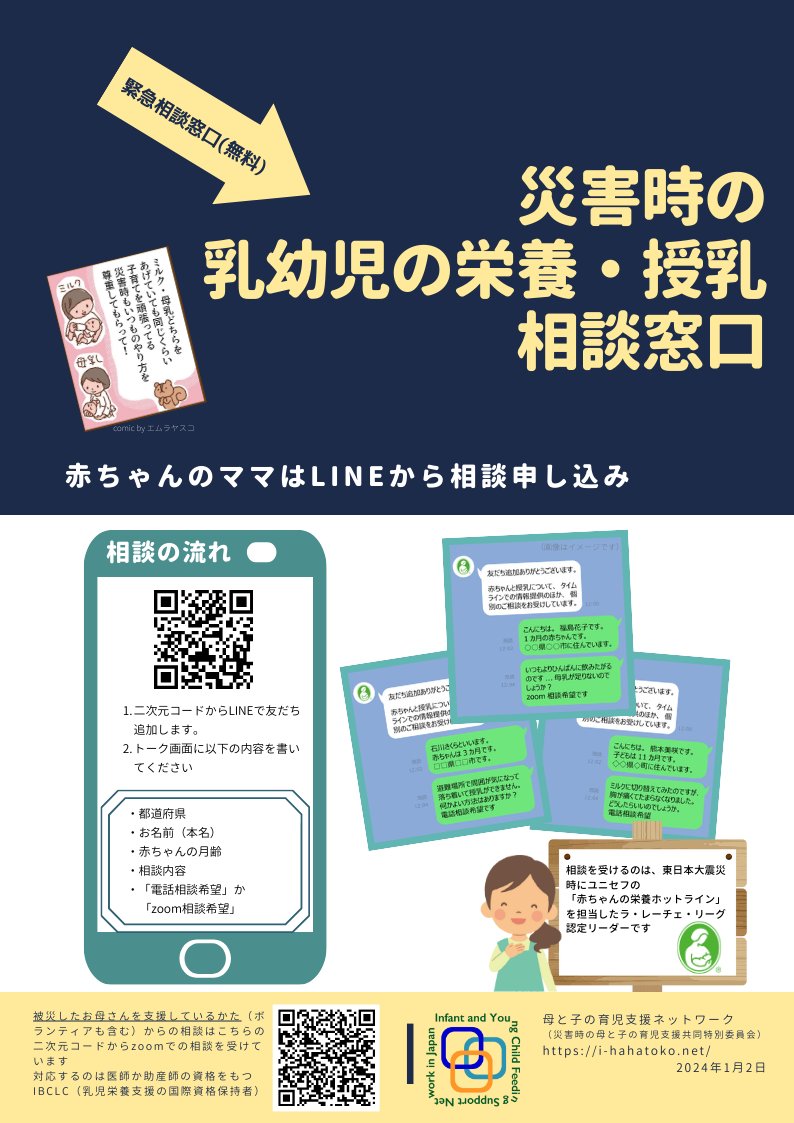 こちらの相談はLLLリーダーがママの相談を受けています