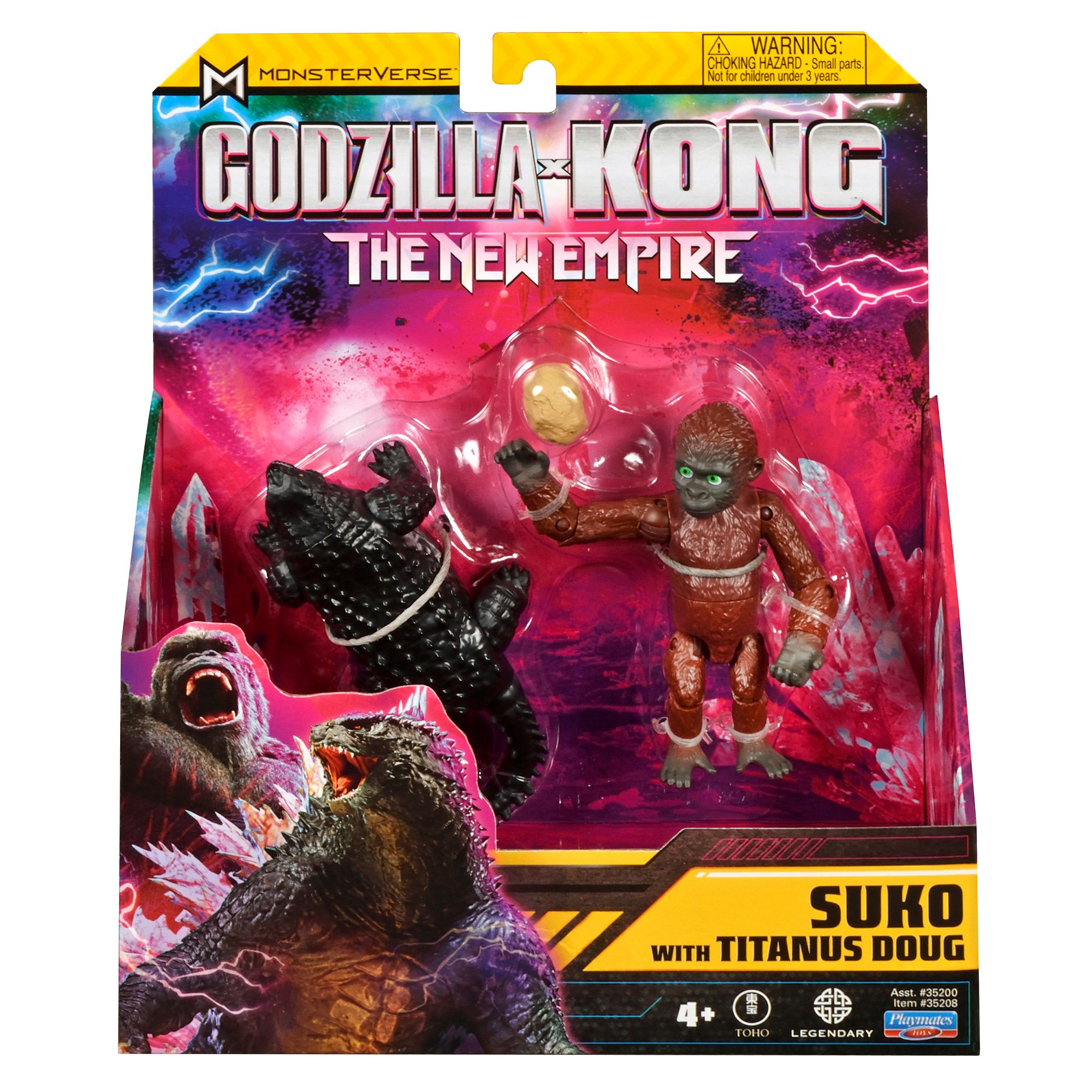 Kaiju News Outlet on X: New @PlaymatesToys Godzilla x Kong: The New Empire  6 figures are now arriving at retailers. Each figure pack costs $9.99 and  will be available from Walmart, 