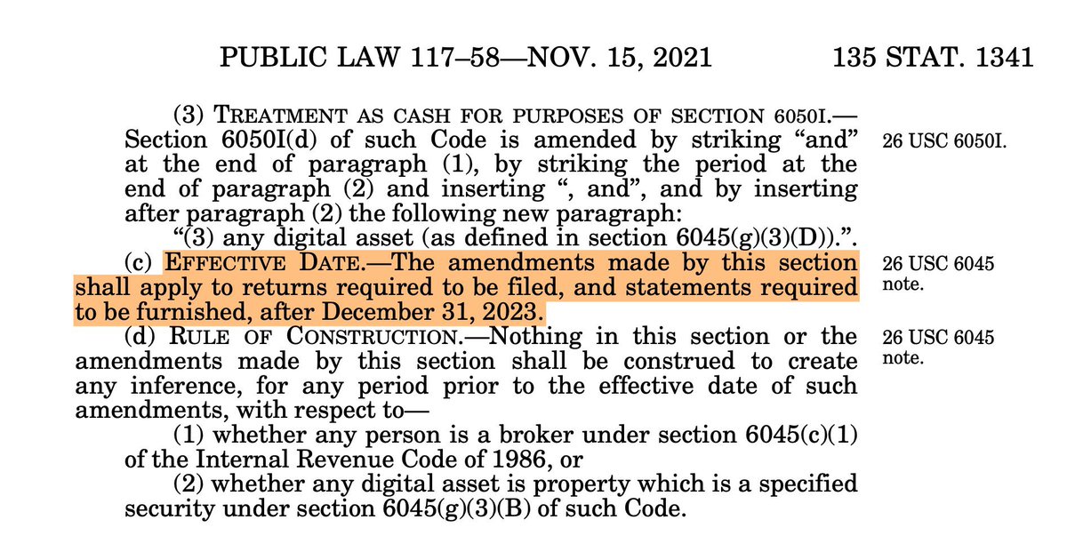 nowmedia's tweet photo. A new U.S. crypto tax law has taken effect in 2024.

If you receive $10K+ in crypto, you must report it to the IRS within 15 days or face a potential felony.

This includes the sender’s name, address, and SSN.

CoinCenter has filed a lawsuit challenging its constitutionality. https://t.co/pWYeiirMIZ