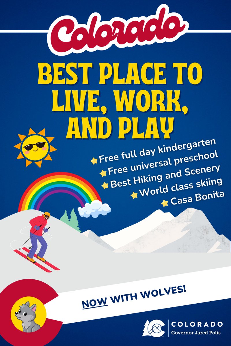 GovofCO's tweet image. As we jump into 2024, Colorado is the best state in the country