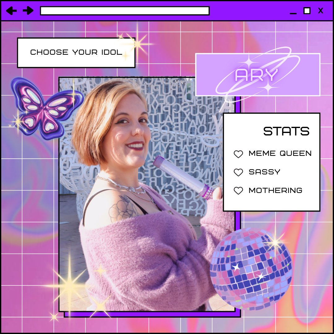 𝘾𝙃𝙊𝙊𝙎𝙀 𝙔𝙊𝙐𝙍 𝙄𝘿𝙊𝙇: ARY 💜

Vamos @_aryeto sal a bailar, que tú lo haces fenomenal 💃

¡Hoy es el cumple de nuestra idoru más diva! Ya podéis correr a felicitarla, nosotras le mandamos unos abrazotes con mucho cariño desde Zaragoza 💞