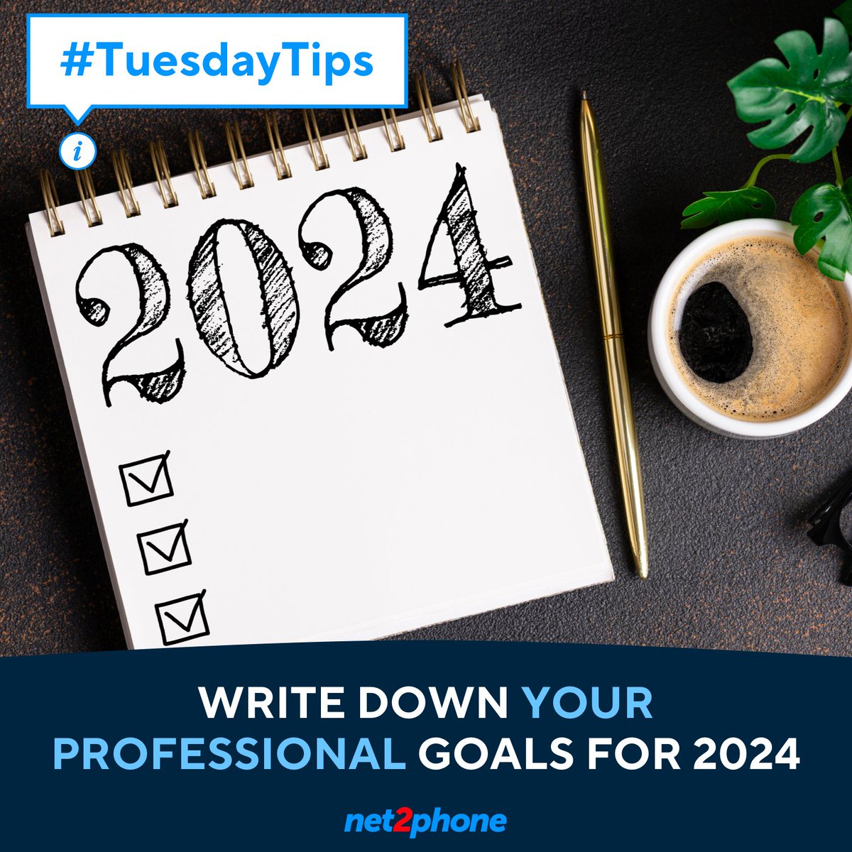 This #TuesdayTip is more than a New Year's resolution! 💡 Write down your professional goals for 2024! It's never too late to start, but January is a good time to evaluate and decide where you want to be a year from now. Why not try it? ✍️