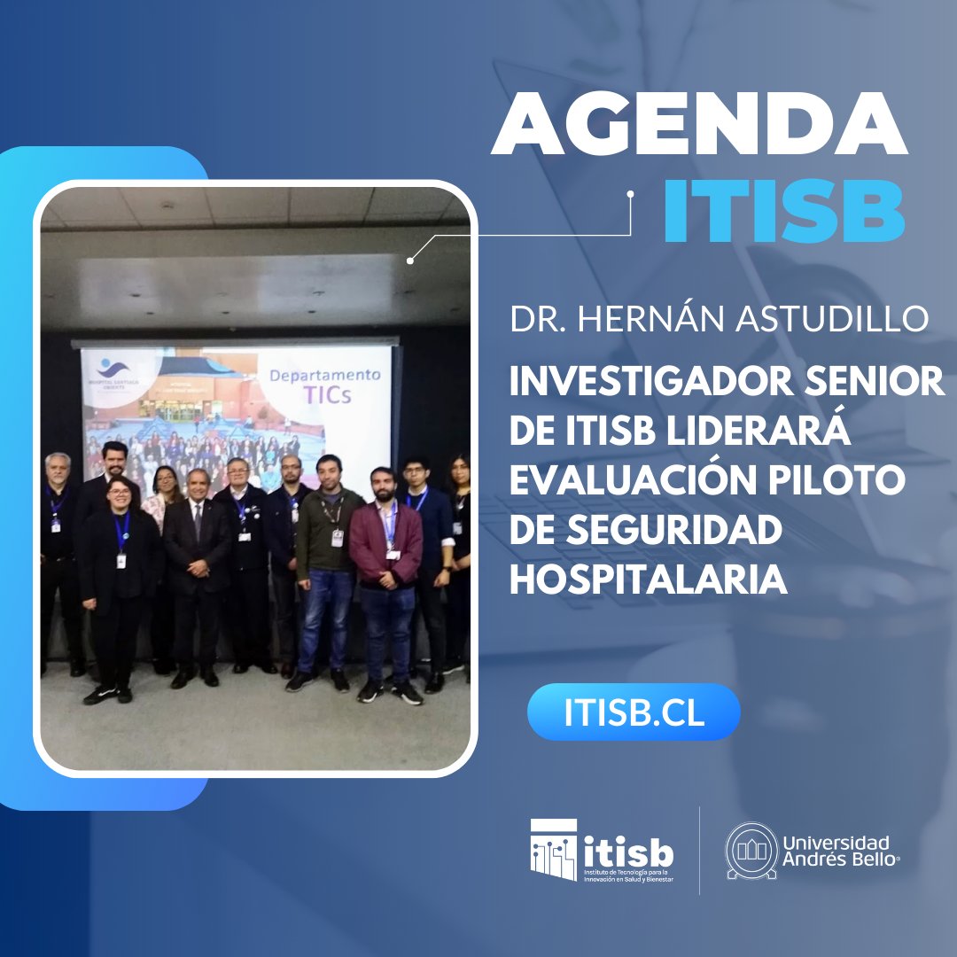 El Dr. Astudillo, participó de importante reunión junto al Senador Kennet Pugh y Dr. Julio Montt Vidal, director del Hospital Luis Tisné, Peñalolén, Santiago.

En el encuentro, se acordó realizar una evaluación piloto de ciberseguridad hospitalaria que será realizada por ITiSB.