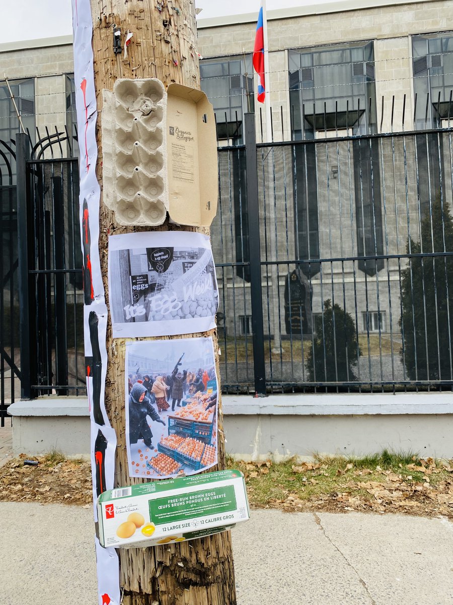 drkatems's tweet photo. Hydro pole edition, Ottawa ru 🇷🇺z embassy 
#OnlyEggs https://t.co/hmPGsOoOO1